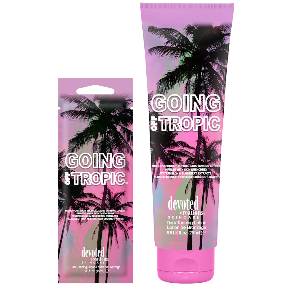 Devoted Creations Going Off Tropic – Dark Tanning Intensifier bottle product image