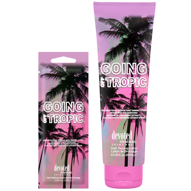Devoted Creations Going Off Tropic – Dark Tanning Intensifier bottle product image