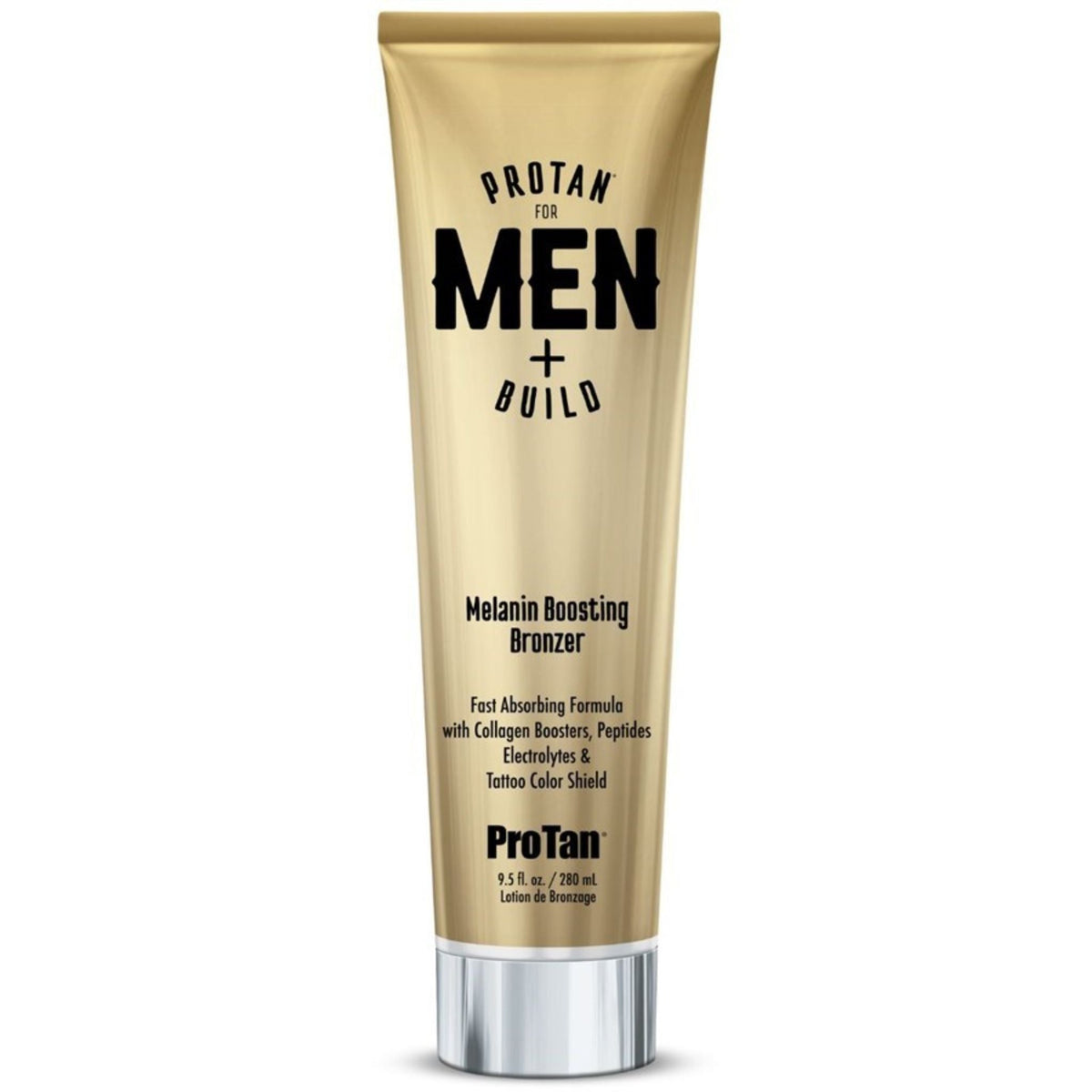 Pro Tan for Men+ Build – Melanin Boosting Bronzer genuine Bottle · 280ml product photo