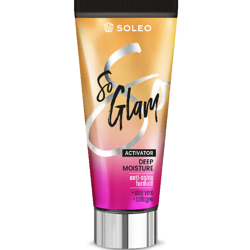 Soleo So Glam 150ml original gold-pink Deep Moisture Activator tube